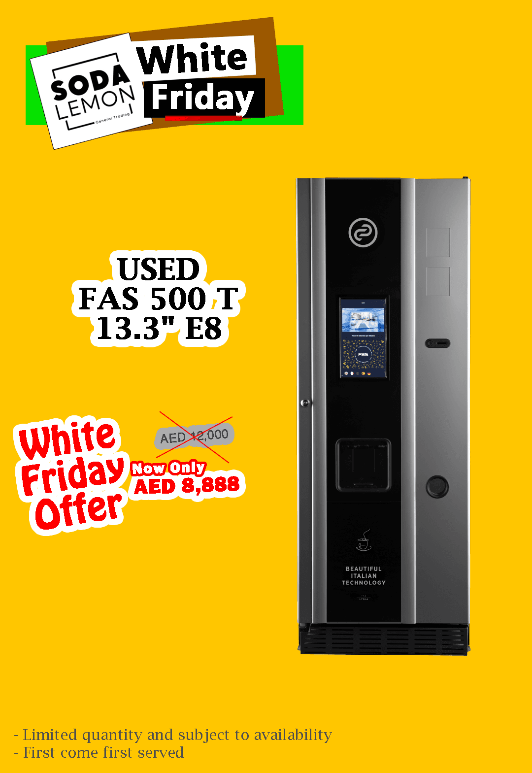 Used FAS 500 T 13.3" E8